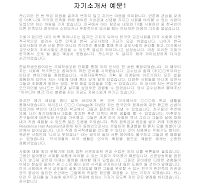 자기소개서 예문1 자기소개서 예문1